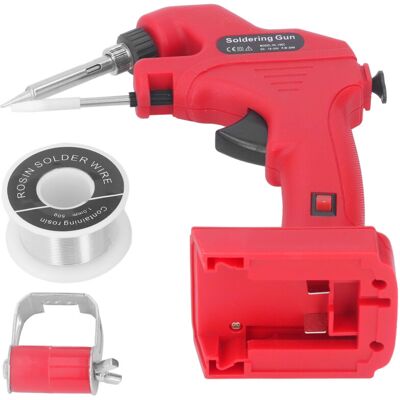 OEM Pistola De Soldadura Inalámbrica De 30 W, Precalentamiento Rápido De 30 S, Kit De Soldador A Batería M18 De 18 V Con 50 G De Soldadura De 1 Mm OEM Pistola De Soldadura Inalámbrica De 30 W, Precalentamiento Rápido De 30 S, Kit De Soldador A Batería M18 De 18 V Con 50 G De Soldadura De 1 Mm
