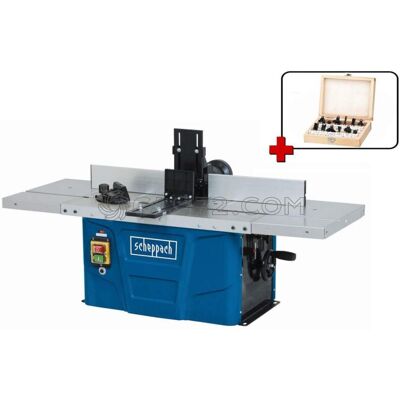 Scheppach - Sierra Tupí Para Madera Hf50 + Set Fresas 8 Ø Mm Scheppach - Sierra Tupí Para Madera Hf50 + Set Fresas 8 Ø Mm
