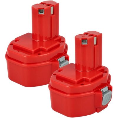 vhbw 2x Batería Makita - 14.4V 3000mAh NiMH - Rojo vhbw 2x Batería Makita - 14.4V 3000mAh NiMH - Rojo