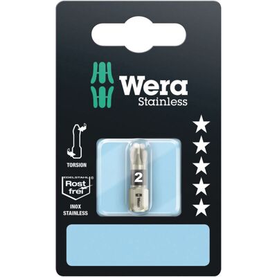 Wera 073613 - Punta De Destornillador Pozidriv (acero Inoxidable, 1/4'') Wera 073613 - Punta De Destornillador Pozidriv (acero Inoxidable, 1/4'')