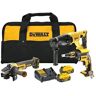 Dewalt - Kit 3 outils xr 18V 5Ah sin escobillas Atornillador DCF620 + Martillo perforador DCH133 + Amoladora angular DCG405 - DCK304P2-QW