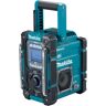 Makita - Sitios de construcción de batería 12V 18V Radio DMR301 dab + & bluetooth Sin batería sin cargador