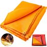 Manta de Protección de Soldadura, 6 x 10 ft Manta de Fibra de Vidrio, 1.8 x 3.05m Manta Ignífuga Resistente Color Naranja - Vevor