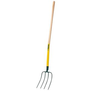 Leborgne - Horca Para Estiércol Con Encaje - 4 Púas - Mango De Madera 421301 Leborgne - Horca Para Estiércol Con Encaje - 4 Púas - Mango De Madera 421301