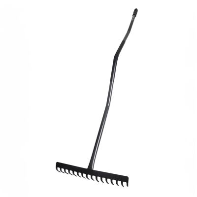 Rastrillo de hojas sólido ergonómico de 16 dientes para césped 150 cm - KADAX Rastrillo de hojas sólido ergonómico de 16 dientes para césped 150 cm - KADAX