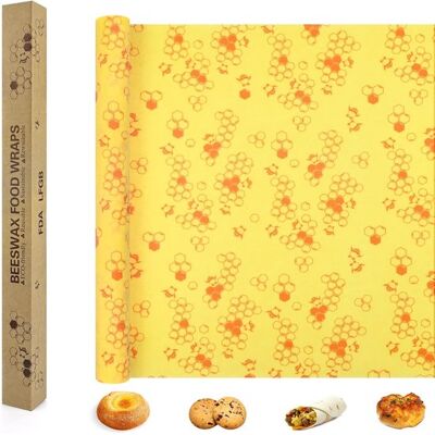 OEM Tela De Embalaje De Alimentos De Cera De Abeja Grande De 100x33 Cm Con Estampado De Panal, Tela Reutilizable Sin Plástico Para Pan OEM Tela De Embalaje De Alimentos De Cera De Abeja Grande De 100x33 Cm Con Estampado De Panal, Tela Reutilizable Sin Plástico Para Pan
