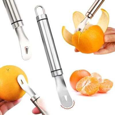 OEM Pelador De Naranjas De Acero Inoxidable,pelador De Naranjas Y Cítricos Con Mango Largo,pelador De Naranjas Con Hoja Triangular Y Pala Dentada OEM Pelador De Naranjas De Acero Inoxidable,pelador De Naranjas Y Cítricos Con Mango Largo,pelador De Naranjas Con Hoja Triangular Y Pala Dentada
