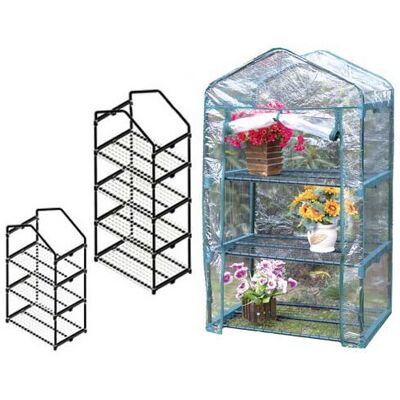 Invernaderos Brixo Con 4 Estantes De 69x49x160 Cm Invernaderos Brixo Con 4 Estantes De 69x49x160 Cm
