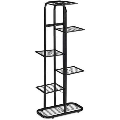 HELLOSHOP26 Estantería Para Plantas Escalera Moderna 107 X 44 X 24 Cm Soporte Estable De Acero Negro 130010802 HELLOSHOP26 Estantería Para Plantas Escalera Moderna 107 X 44 X 24 Cm Soporte Estable De Acero Negro 130010802