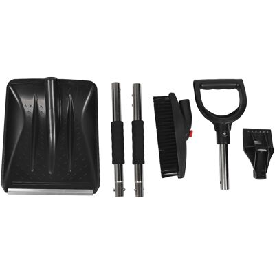 OEM Pala De Nieve 3 En 1 Para Coches, Extensible, Desmontable, Giratoria, De Acero Inoxidable, Blanca/plateada – Kit De Emergencia De 6 Piezas OEM Pala De Nieve 3 En 1 Para Coches, Extensible, Desmontable, Giratoria, De Acero Inoxidable, Blanca/plateada – Kit De Emergencia De 6 Piezas