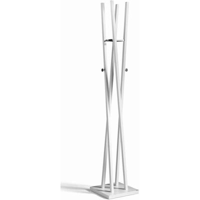 HERDASA Perchero Moderno Mod. 470 Herrajes Cromo Brillo Lacado Blanco, 182 Cm(alto)34 Cm(ancho)34 Cm(largo) HERDASA Perchero Moderno Mod. 470 Herrajes Cromo Brillo Lacado Blanco, 182 Cm(alto)34 Cm(ancho)34 Cm(largo)