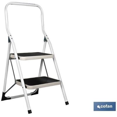 Escalera plegable doméstica Cofan - 2-3 peldaños, 26cm de ancho Escalera plegable doméstica Cofan - 2-3 peldaños, 26cm de ancho