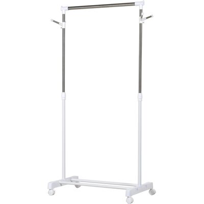 JHY DESIGN Perchero Ajustable, De Acero, Dimensiones 68,5 X 42 X 87-145 Cm JHY DESIGN Perchero Ajustable, De Acero, Dimensiones 68,5 X 42 X 87-145 Cm