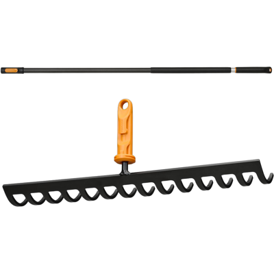 OEM Cabezal De Rastrillo Metálico Fiskars Oneclick De 14 Dientes + Mango 119-174cm OEM Cabezal De Rastrillo Metálico Fiskars Oneclick De 14 Dientes + Mango 119-174cm