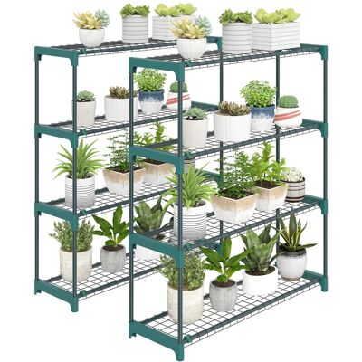 OEM Soporte Para Plantas, Estructura Robusta, Material Duradero, Verde, 90x28x104 Cm OEM Soporte Para Plantas, Estructura Robusta, Material Duradero, Verde, 90x28x104 Cm