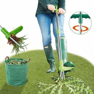 LIIYIELA Desmalezadora, Herramienta Manual Para Desmalezar, Herramienta Para Desmalezar Jardín Con Mango Largo De 39 Pulgadas Con 3 Dientes De Acero Inoxidable, Pedal Resistente Y Pala Para Jardín, Pelágico LIIYIELA Desmalezadora, Herramienta Manual Para Desmalezar, Herramienta Para Desmalezar Jardín Con Mango Largo De 39 Pulgadas Con 3 Dientes De Acero Inoxidable, Pedal Resistente Y Pala Para Jardín, Pelágico