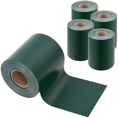 Helloshop26 - Juego De 4 Tiras De Protección Visual De Pvc 140 M X 19 Cm 26,6 M² Verde Musgo 030006602 Helloshop26 - Juego De 4 Tiras De Protección Visual De Pvc 140 M X 19 Cm 26,6 M² Verde Musgo 030006602