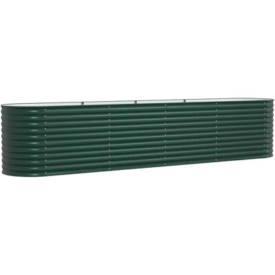 HELLOSHOP26 Macetero Moderno Elevado Para Exteriores De 400 X 80 X 81 Cm Resistente De Diseño Elegante En Acero Verde 020058902 HELLOSHOP26 Macetero Moderno Elevado Para Exteriores De 400 X 80 X 81 Cm Resistente De Diseño Elegante En Acero Verde 020058902