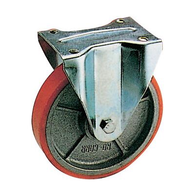BRIXO Rueda Fija De Poliuretano Ø 125 Mm – Horquilla A.91 – Para Cargas Pesadas BRIXO Rueda Fija De Poliuretano Ø 125 Mm – Horquilla A.91 – Para Cargas Pesadas