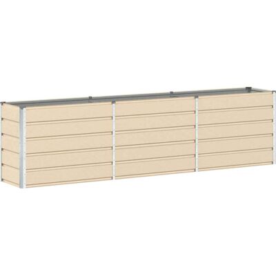HELLOSHOP26 Macetero De Exterior De Diseño Moderno De 480 X 50 X 45 Cm Con Acabado Natural En Acero Galvanizado Color Marfil 020059159 HELLOSHOP26 Macetero De Exterior De Diseño Moderno De 480 X 50 X 45 Cm Con Acabado Natural En Acero Galvanizado Color Marfil 020059159