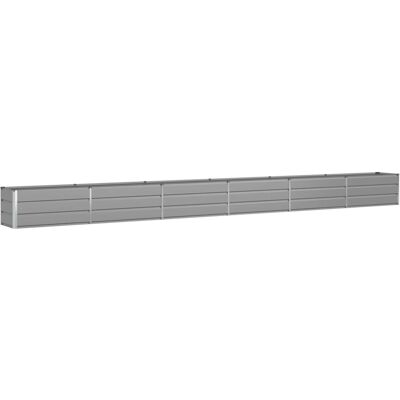 HELLOSHOP26 Macetero Moderno Multiusos De 480 X 50 X 45 Cm En Acero Galvanizado Gris Claro 020059205 HELLOSHOP26 Macetero Moderno Multiusos De 480 X 50 X 45 Cm En Acero Galvanizado Gris Claro 020059205