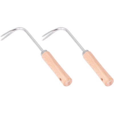 OEM 2 Herramientas De Jardinería De Acero Inoxidable, Desmalezadora Manual Para Plantas Y Hierbas Silvestres Con Mango Cómodo --crezuo OEM 2 Herramientas De Jardinería De Acero Inoxidable, Desmalezadora Manual Para Plantas Y Hierbas Silvestres Con Mango Cómodo --crezuo