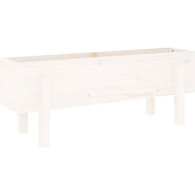 HELLOSHOP26 Huerto Elevado De 101 X 30 X 38 Cm Espacio Decorativo Moderno En Madera De Pino Blanco 020048497 HELLOSHOP26 Huerto Elevado De 101 X 30 X 38 Cm Espacio Decorativo Moderno En Madera De Pino Blanco 020048497