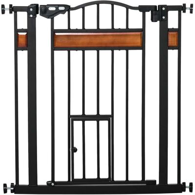HELLOSHOP26 Barrera De Seguridad Para Entrada Segura 74-80 X 3.5 X 76.2 Cm Doble Cierre Apertura En Dos Sentidos Moderna De Acero Negro 210007435 HELLOSHOP26 Barrera De Seguridad Para Entrada Segura 74-80 X 3.5 X 76.2 Cm Doble Cierre Apertura En Dos Sentidos Moderna De Acero Negro 210007435
