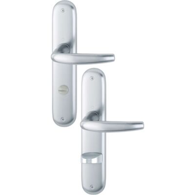 Conjunto de escudo largo Hoppe - aluminio, 78mm, puerta interior Conjunto de escudo largo Hoppe - aluminio, 78mm, puerta interior