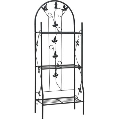 HELLOSHOP26 Macetero/armario De Flores De 3 Niveles 52 X 28 X 128 Cm Hierro Negro 020045239 HELLOSHOP26 Macetero/armario De Flores De 3 Niveles 52 X 28 X 128 Cm Hierro Negro 020045239