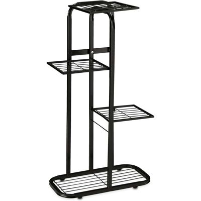HELLOSHOP26 Estantería Para Plantas Escalera Moderna 81 X 44 X 24,5 Cm Para Flores De Acero Con Recubrimiento En Polvo Negro 130010761 HELLOSHOP26 Estantería Para Plantas Escalera Moderna 81 X 44 X 24,5 Cm Para Flores De Acero Con Recubrimiento En Polvo Negro 130010761
