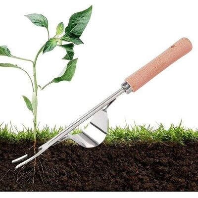 OEM Desmalezadora De Césped, Removedor De Correhuela, Desmalezadora Manual De Acero Inoxidable, Herramienta Desmalezadora Con Mango De Madera, Horquilla Manual Para Desmalezar Raíces De Diente De León En OEM Desmalezadora De Césped, Removedor De Correhuela, Desmalezadora Manual De Acero Inoxidable, Herramienta Desmalezadora Con Mango De Madera, Horquilla Manual Para Desmalezar Raíces De Diente De León En