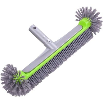 LIIYIELA Cepillo Para Piscinas De 45 Cm Para Piscinas Con Revestimiento, Cabezal Desmontable Con Cerdas Resistentes, Mango De Aluminio Ez Clip, Poste Telescópico (no Incluido). LIIYIELA Cepillo Para Piscinas De 45 Cm Para Piscinas Con Revestimiento, Cabezal Desmontable Con Cerdas Resistentes, Mango De Aluminio Ez Clip, Poste Telescópico (no Incluido).