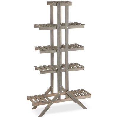 HELLOSHOP26 Estantería Para Flores Escalera 5 Niveles 142 X 83 X 25 Cm Para Plantas Decorativas Estilo Rústico De Madera Natural 130005568 HELLOSHOP26 Estantería Para Flores Escalera 5 Niveles 142 X 83 X 25 Cm Para Plantas Decorativas Estilo Rústico De Madera Natural 130005568