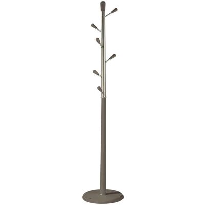 Herdasa - Perchero Moderno Mod. 413 Herrajes En Cromo Satinado Lacado Moka, 190 Cm(alto)37 Cm(ancho)37 Cm(largo) Herdasa - Perchero Moderno Mod. 413 Herrajes En Cromo Satinado Lacado Moka, 190 Cm(alto)37 Cm(ancho)37 Cm(largo)