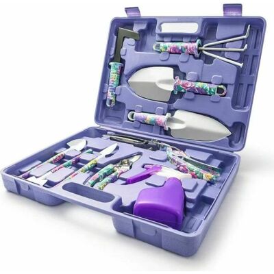 DPZO Kit De Herramientas De Jardinería De 10 Piezas. Kit De Regalo Con Mango Ergonómico Y Estuche De Almacenamiento Inoxidable: Paleta, Rastrillo, Desmalezador, Tijeras, Pulverizador Y Pala. DPZO Kit De Herramientas De Jardinería De 10 Piezas. Kit De Regalo Con Mango Ergonómico Y Estuche De Almacenamiento Inoxidable: Paleta, Rastrillo, Desmalezador, Tijeras, Pulverizador Y Pala.
