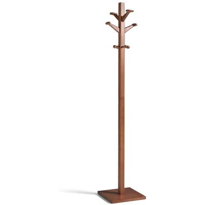 Herdasa - Perchero Mod. 407 Acabado Lacado Mogano, 170 Cm(alto)35 Cm(ancho)35 Cm(largo) Herdasa - Perchero Mod. 407 Acabado Lacado Mogano, 170 Cm(alto)35 Cm(ancho)35 Cm(largo)
