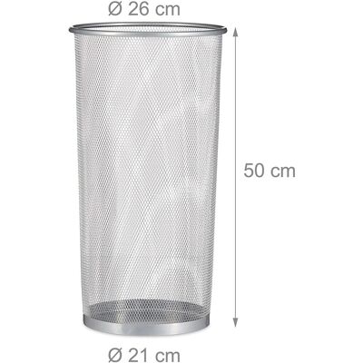 HELLOSHOP26 Paragüero De Metal 50 Cm Plateado 130002218 HELLOSHOP26 Paragüero De Metal 50 Cm Plateado 130002218