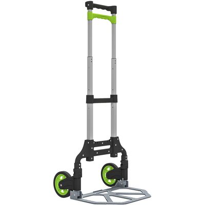 JHY DESIGN Carretilla Plegable De Aluminio Con Asa Telescópica De 100 Cm, Para Almacén, Aeropuerto, 38,5 X 41 X 100 Cm, Verde. JHY DESIGN Carretilla Plegable De Aluminio Con Asa Telescópica De 100 Cm, Para Almacén, Aeropuerto, 38,5 X 41 X 100 Cm, Verde.
