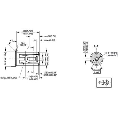Eje Motor Orbit. Di谩metro1 Pul. Z6 A2 Danfoss Omrx5011185584 Eje Motor Orbit. Di谩metro1 Pul. Z6 A2 Danfoss Omrx5011185584