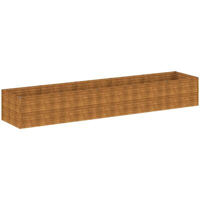 HELLOSHOP26 Cama Elevada De Jardín Diseño Rústico Decoración Balcón 479 X 100 X 69 Cm De Acero Corten Marrón 020046141 HELLOSHOP26 Cama Elevada De Jardín Diseño Rústico Decoración Balcón 479 X 100 X 69 Cm De Acero Corten Marrón 020046141