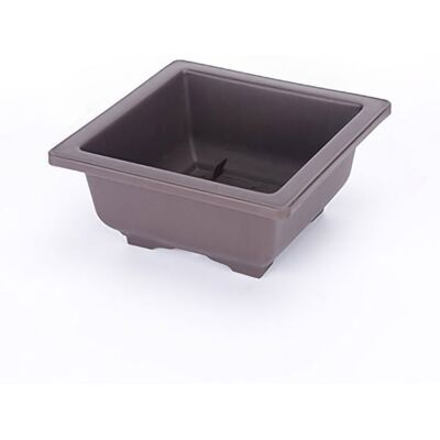 OEM Maceta Rectangular De Plástico Marrón Mate Grueso Estilo Zisha Para El Cultivo De Suculentas Con Bandeja Opcional, Cuadrada Grande, Modelo Bajo --crezuo OEM Maceta Rectangular De Plástico Marrón Mate Grueso Estilo Zisha Para El Cultivo De Suculentas Con Bandeja Opcional, Cuadrada Grande, Modelo Bajo --crezuo
