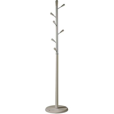 Herdasa - Perchero Moderno Mod. 413 Herrajes En Cromo Satinado Lacado Visón, 190 Cm(alto)37 Cm(ancho)37 Cm(largo) Herdasa - Perchero Moderno Mod. 413 Herrajes En Cromo Satinado Lacado Visón, 190 Cm(alto)37 Cm(ancho)37 Cm(largo)
