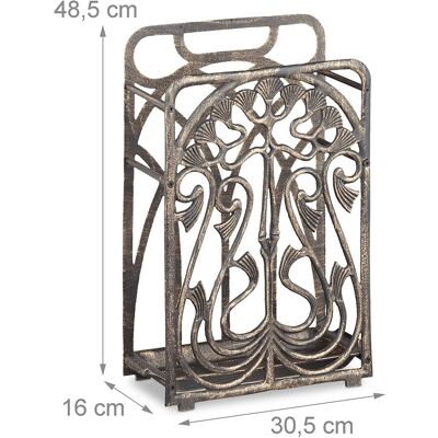 Helloshop26 - Paragüero Vintage En Aluminio Fundido Colector De Agua Retro Antiguo Vintage 48,5 Bronce 130002222 Helloshop26 - Paragüero Vintage En Aluminio Fundido Colector De Agua Retro Antiguo Vintage 48,5 Bronce 130002222