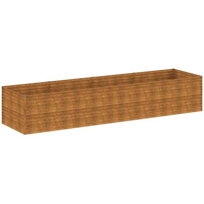 HELLOSHOP26 Jardinera Elevada 386 X 100 X 69 Cm Diseño Decorativo Acero Resistente De Corten Oxidado 020046140 HELLOSHOP26 Jardinera Elevada 386 X 100 X 69 Cm Diseño Decorativo Acero Resistente De Corten Oxidado 020046140