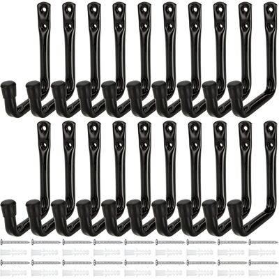 OEM Juego De 20 Ganchos De Almacenamiento, 12 X 9 Cm, Ganchos De Pared Para Garaje, Carga Máxima 20 Kg, Ganchos De Pared Para Garaje Con 18 Tornillos Y Tacos De Expansión Para Escaleras, Sillas Plegables OEM Juego De 20 Ganchos De Almacenamiento, 12 X 9 Cm, Ganchos De Pared Para Garaje, Carga Máxima 20 Kg, Ganchos De Pared Para Garaje Con 18 Tornillos Y Tacos De Expansión Para Escaleras, Sillas Plegables