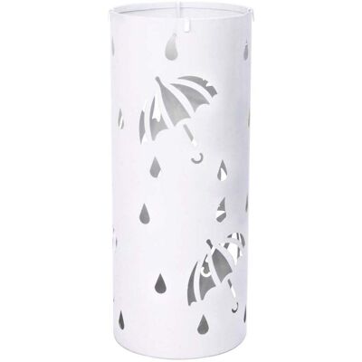 HELLOSHOP26 Paragüero De Hierro De Alta Calidad Redondo Blanco 190000428 HELLOSHOP26 Paragüero De Hierro De Alta Calidad Redondo Blanco 190000428