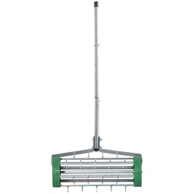 JHY DESIGN Rodillo Aireador De Césped Con Mango Telescópico, 98 Cm De Largo X 45 Cm De Ancho X 87 Cm De Alto, Verde. JHY DESIGN Rodillo Aireador De Césped Con Mango Telescópico, 98 Cm De Largo X 45 Cm De Ancho X 87 Cm De Alto, Verde.