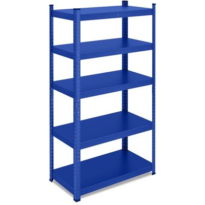 RELAXDAYS 2 Estanterías Carga Pesada 150x75x30 Cm, 875 Kg, Acero, 5 Niveles, Para Almacén/sótano/garaje, Montaje Por Encaje, Azul RELAXDAYS 2 Estanterías Carga Pesada 150x75x30 Cm, 875 Kg, Acero, 5 Niveles, Para Almacén/sótano/garaje, Montaje Por Encaje, Azul