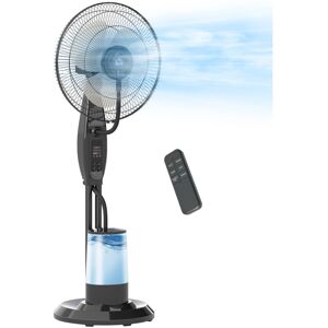 Homcom Ventilador Nebulizador Oscilante 75 W Temporizador Tanque 3,2l Mando A Distancia 3 Velocidades 3 Aspas Y Pantalla Led Negro Homcom Ventilador Nebulizador Oscilante 75 W Temporizador Tanque 3,2l Mando A Distancia 3 Velocidades 3 Aspas Y Pantalla Led Negro